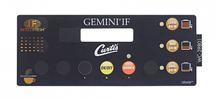 (image for) Wilbur Curtis WC-39801 LABEL, UCM PANEL 3-BATCH GEMSI - Click Image to Close